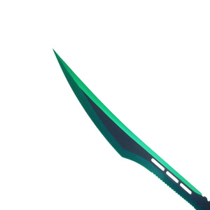 Guild Arms Green Tactical Machete with a sharp blade for outdoor and survival activities