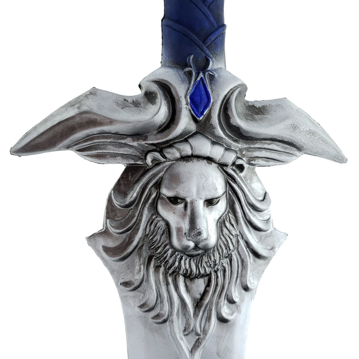 Guards of Royal Family Sword - Lion Head Alliance Royal Guard Sword with ornate detailing and blue accents