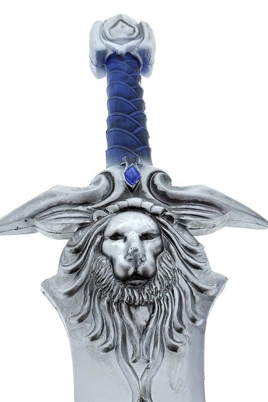 Guards of Royal Family Sword - Lion Head Alliance Royal Guard Sword with detailed lion head design and blue accents