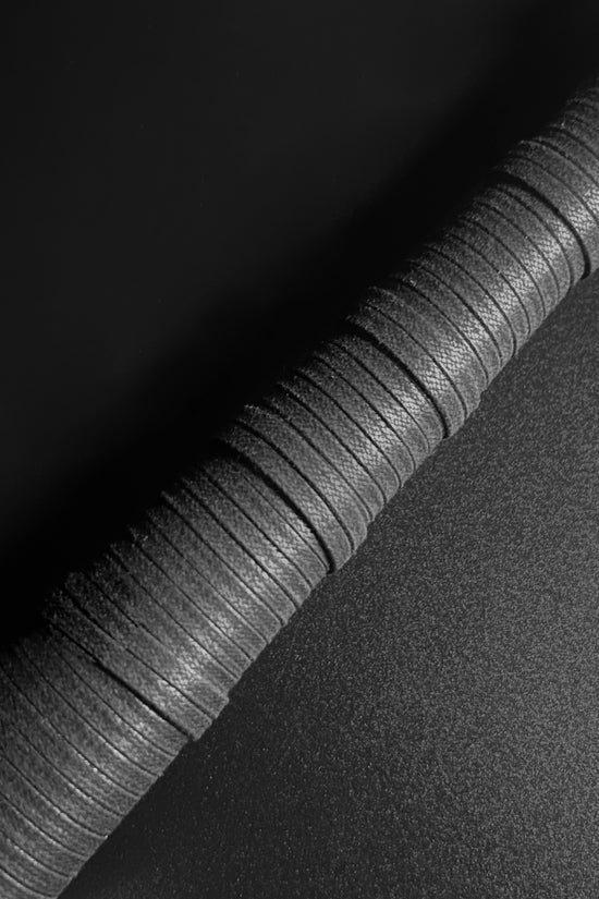 Hand-Forged Medieval Sword w/ Leather Strips featuring a textured handle for secure grip