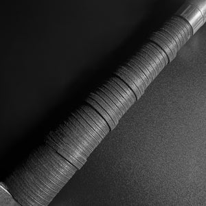 Hand-Forged Medieval Sword w/ Leather Strips featuring a textured handle for secure grip