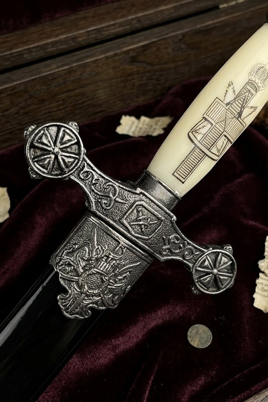 Fantasy Edge 13 1/2" Renaissance Dagger Knights Templar