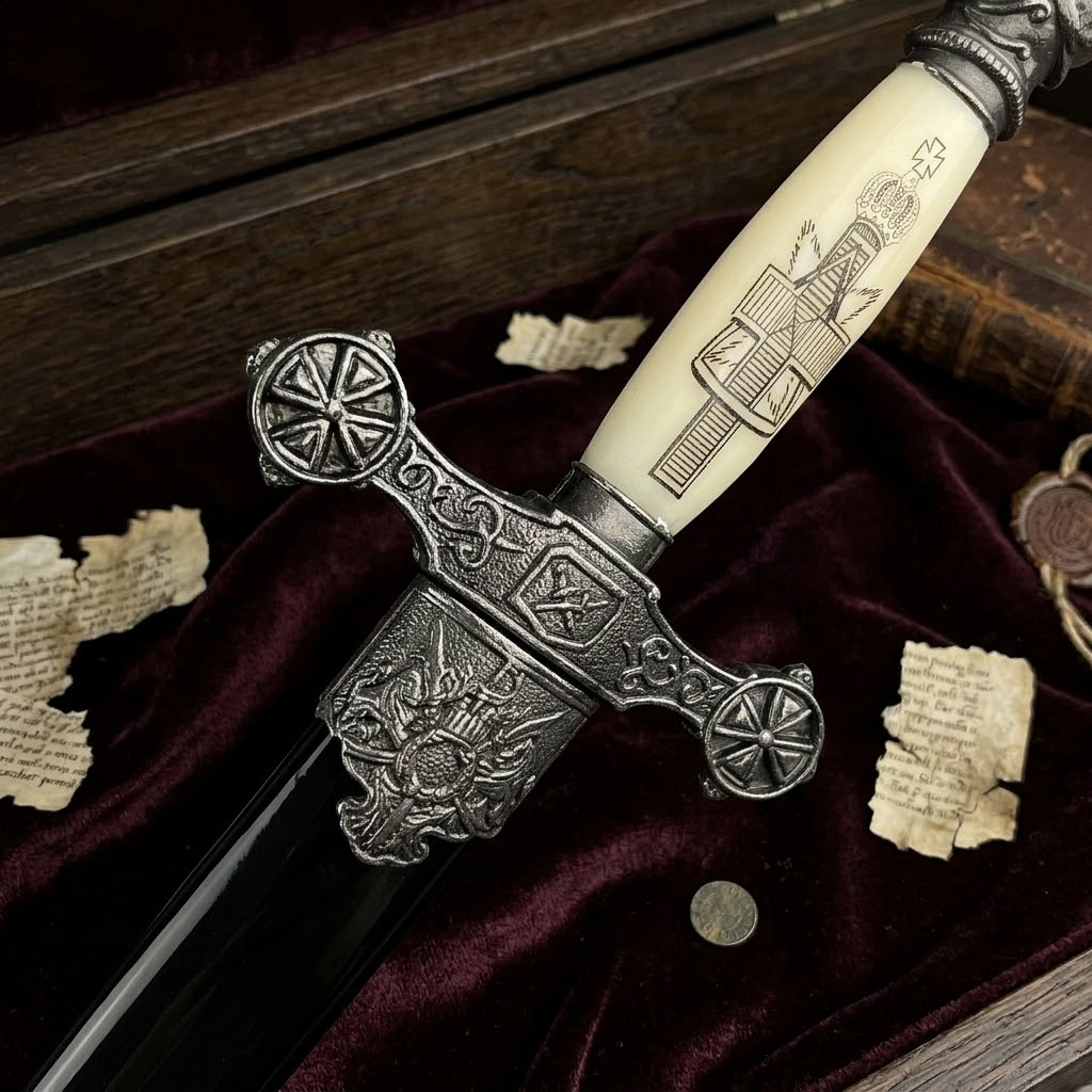 Fantasy Edge 13 1/2" Renaissance Dagger Knights Templar
