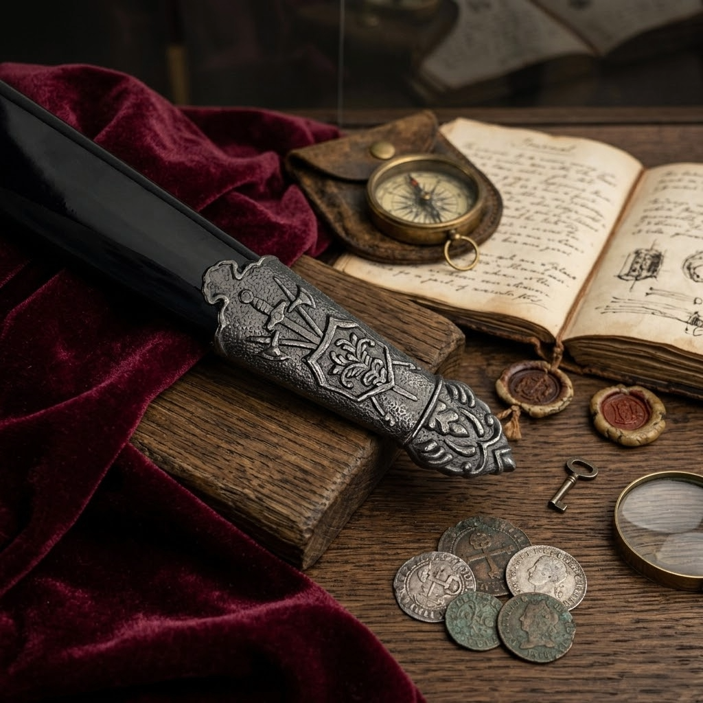 Fantasy Edge 13 1/2" Renaissance Dagger Knights Templar