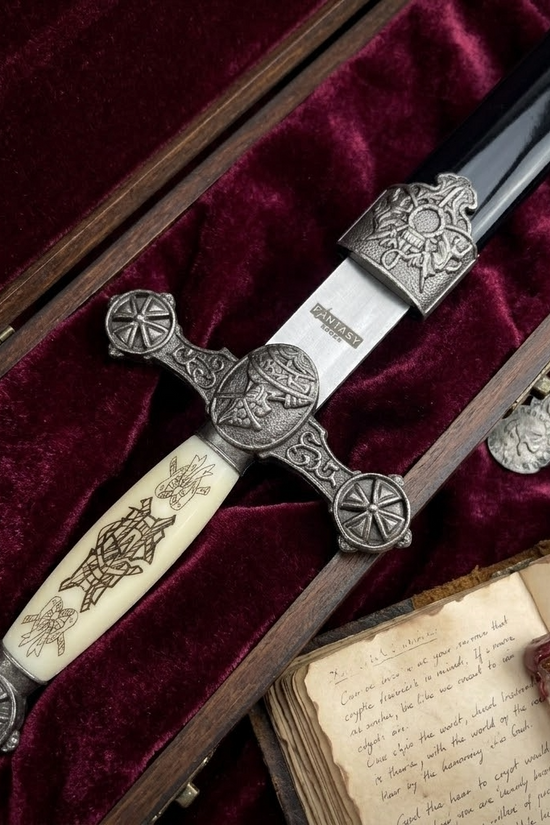 Fantasy Edge 13 1/2" Renaissance Dagger Knights Templar