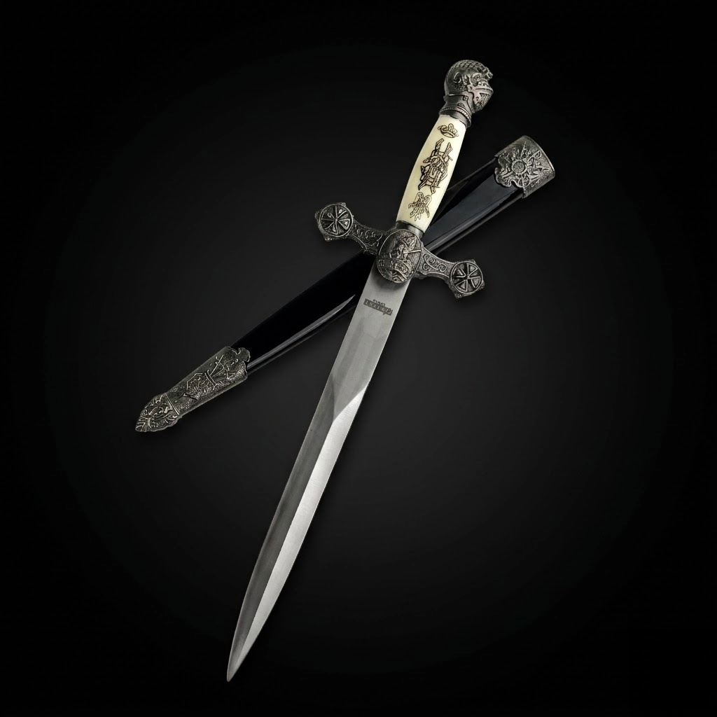 Fantasy Edge 13 1/2" Renaissance Dagger Knights Templar