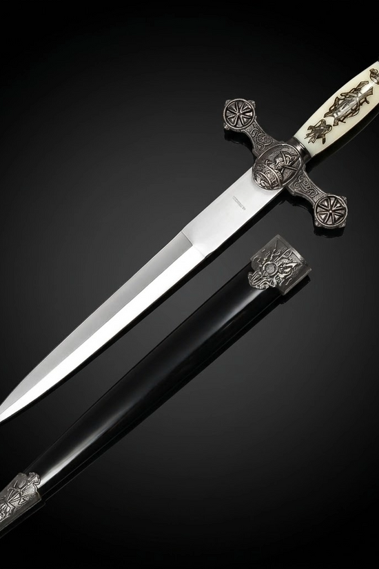 Fantasy Edge 13 1/2" Renaissance Dagger Knights Templar