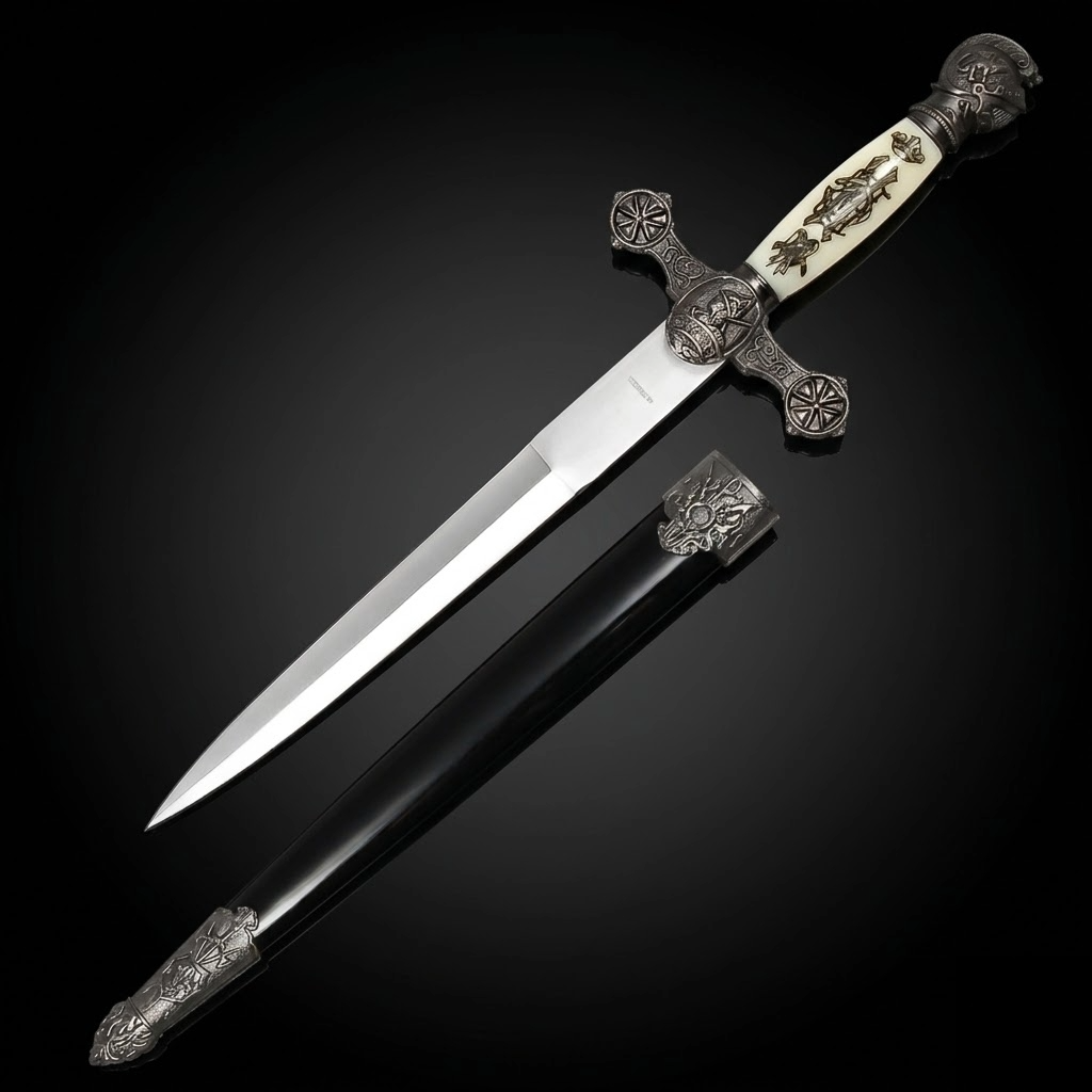 Fantasy Edge 13 1/2" Renaissance Dagger Knights Templar