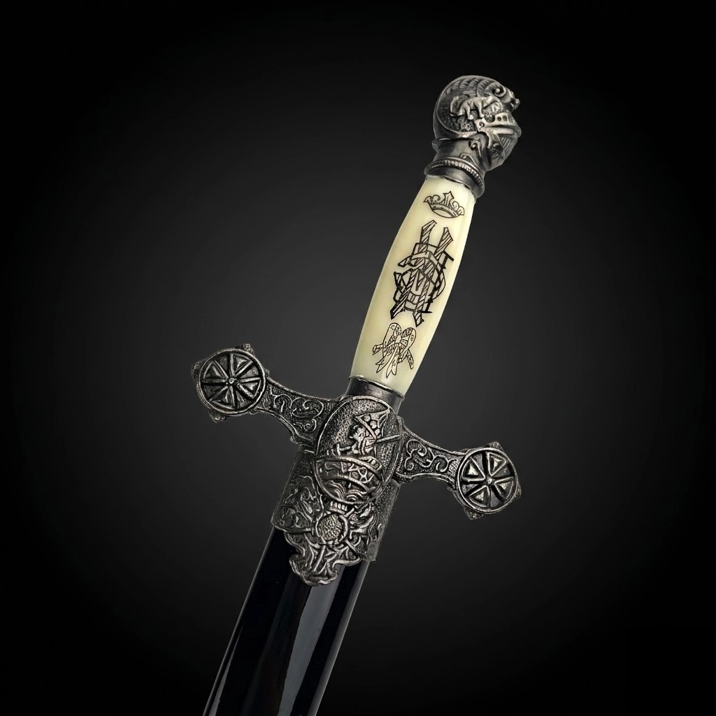 Fantasy Edge 13 1/2" Renaissance Dagger Knights Templar