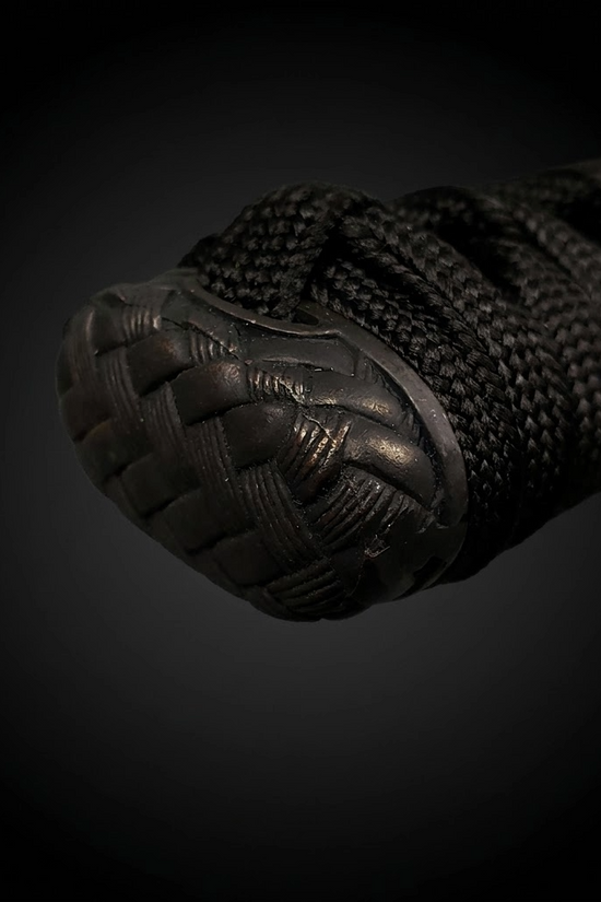 Black samurai sword pommel cap- Guild Arms.