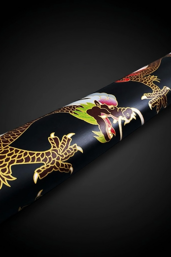 A Japanese dragon katana scabbard- Guild Arms.