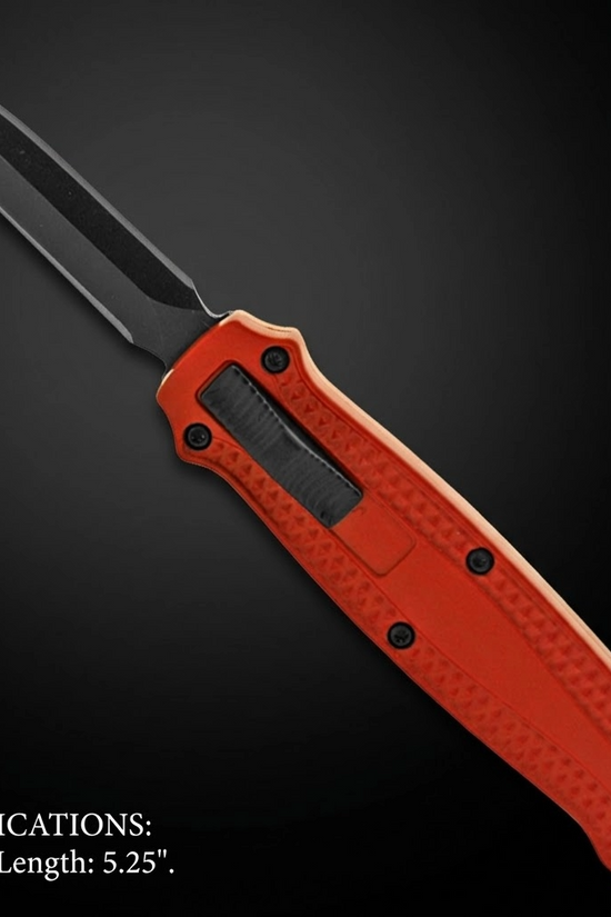 California Legal Red Mini OTF Knife - 2" 440 Blade | BOA159BD