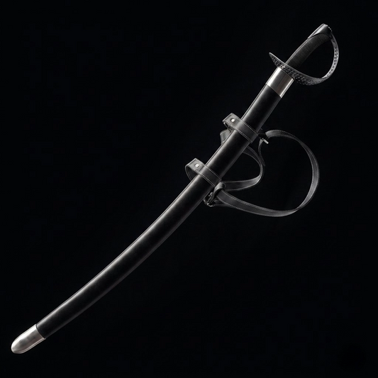 Knight's Collection Elite 40.15" Hand-Forged Full-Tang Medieval Saber 1060 Carbon Steel