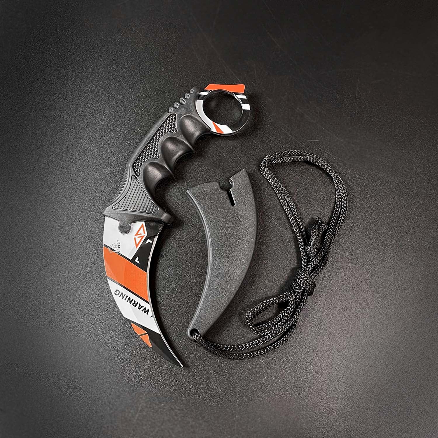 Falcon karambit and hunting knives set with ergonomic handle and protective sheath included