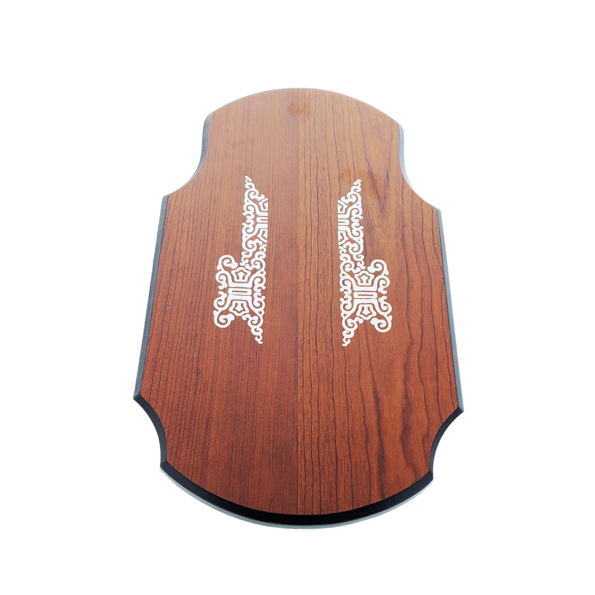 King Solomon Decorative Medieval Sword with ornate details on a polished wooden plaque display