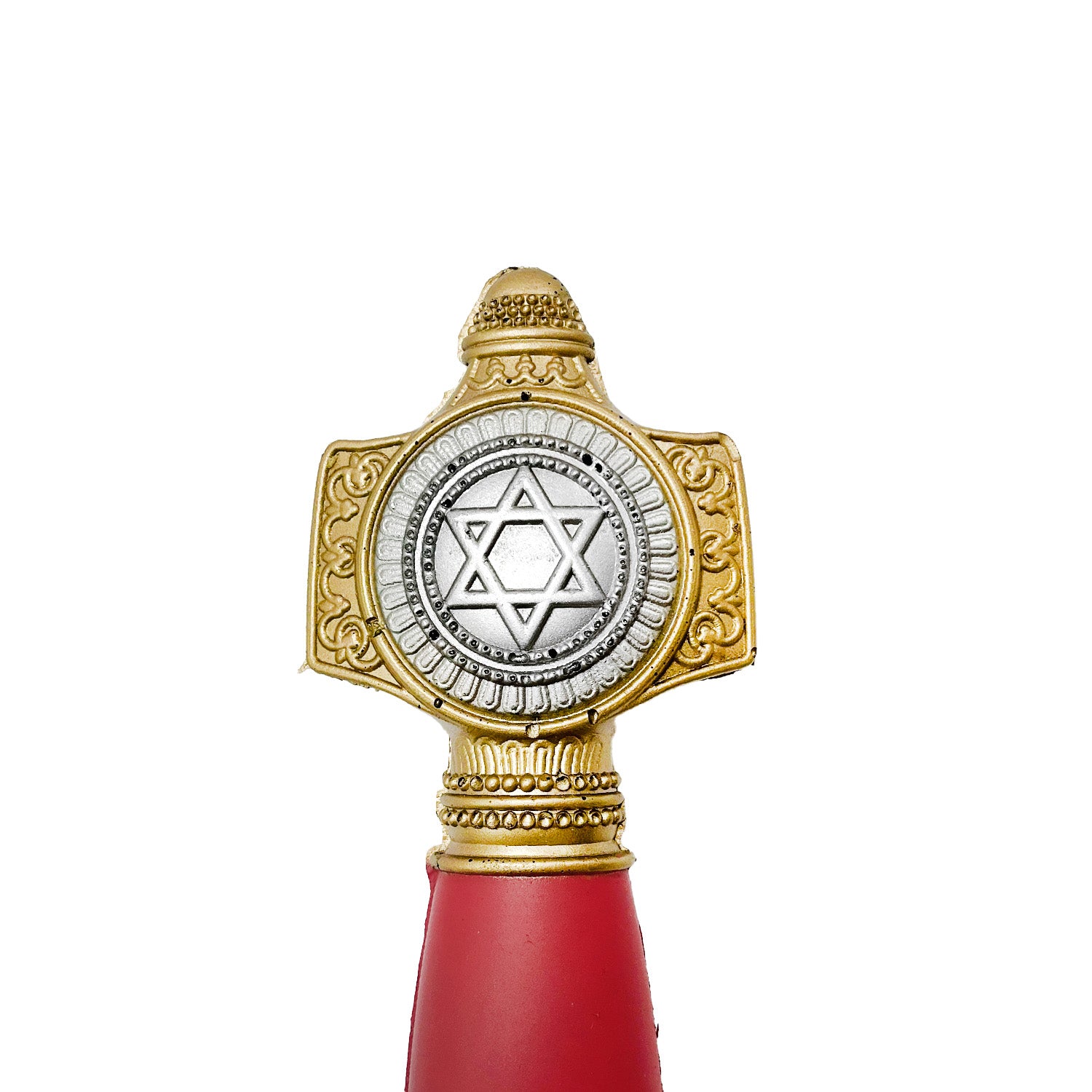 King Solomon Star Red Foam Medieval Sword with a detailed hilt featuring a star design