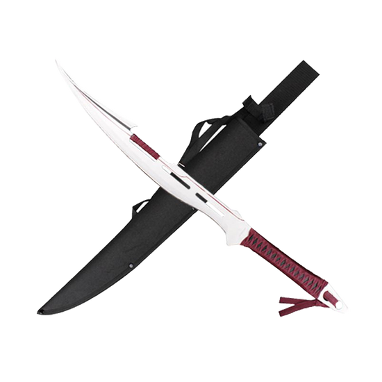 27" Silver Blade / Burgundy Handle / Machete