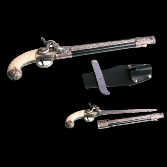 Wholesale Gun Dagger with Holster – Revolver-Inspired Decorative Blade