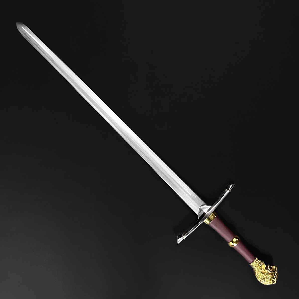 Knight's Collection 'Chimera' Medieval Sword with intricate hilt and polished blade for collectors and reenactments