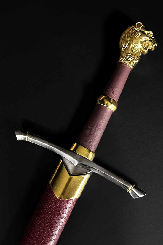 Knight's Collection 'Chimera' Medieval Sword with detailed lion pommel and ornate hilt design