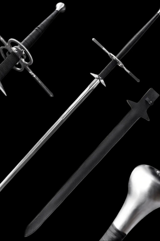 Knight's Collection Medieval Longsword with intricate detailing and a sleek blade design