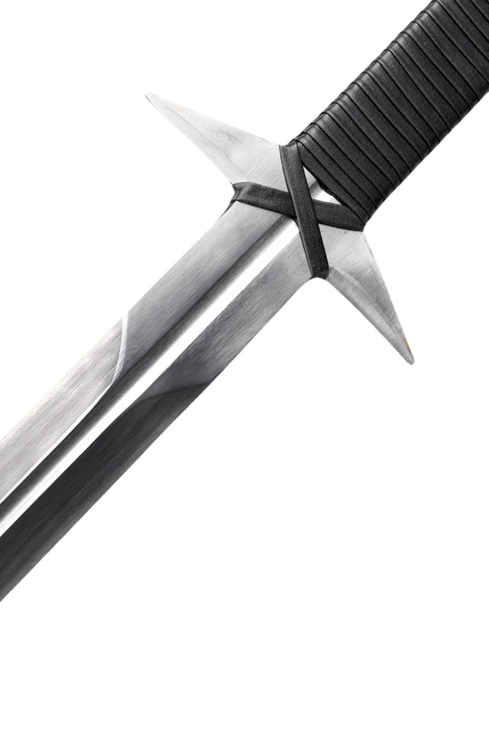 Knight's Collection Medieval Longsword with a polished blade and wrapped grip for historical enthusiasts