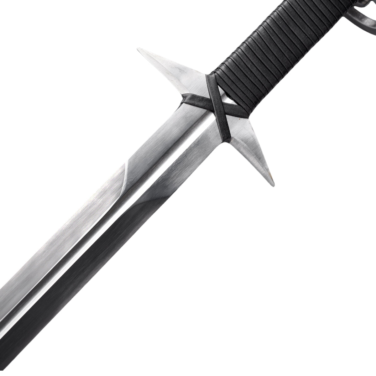 Knight's Collection Medieval Longsword with a polished blade and wrapped grip for historical enthusiasts