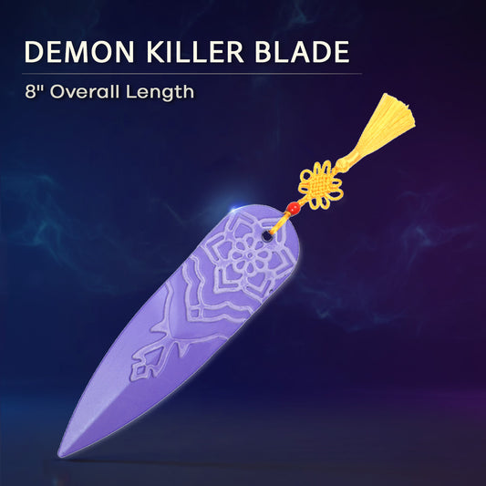 Demon Killer Blade Foam Weapon with 8 Inch Length, ideal for cosplay and play featuring detailed design