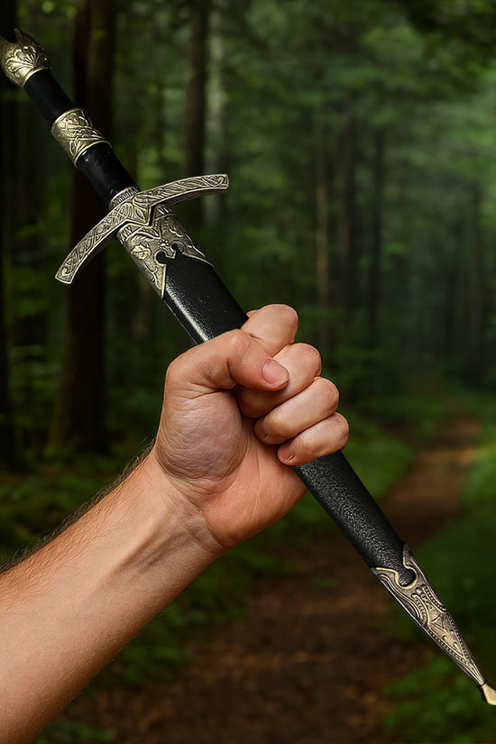 Guild Arms Medieval Dark Fantasy Dagger with Intricate Handle Design and Sharp Blade