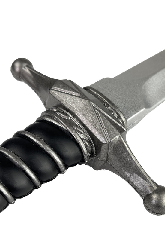 Guild Arms medieval foam dagger with a textured handle and detailed metallic hilt for cosplay or play