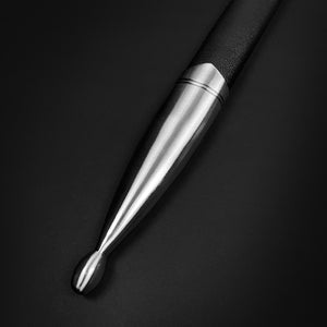 Close-up of a medieval knight one hand sword for sale with a sleek metallic hilt and leather handle