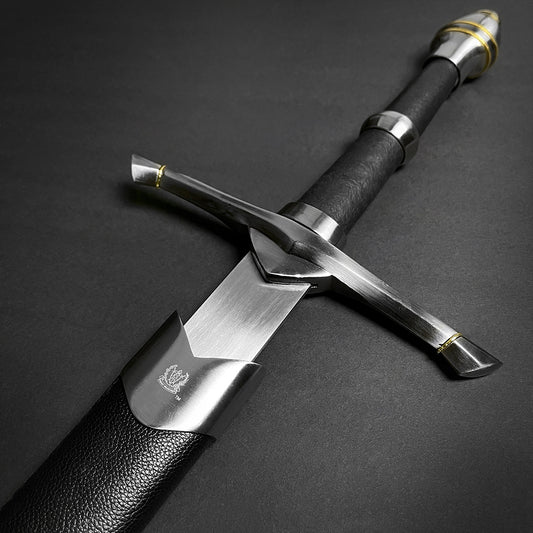 Guild Arms Medieval Knight One Hand Sword for Sale with Durable Leather Grip and Elegant Design