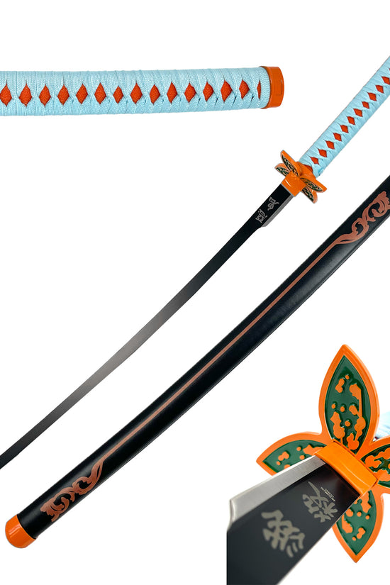 Guild Arms Metal Anime Demon Sword with intricate handle design and sleek black blade