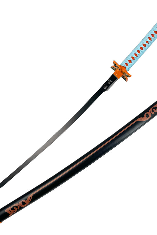 Guild Arms Metal Anime Demon Sword with intricate handle design and sleek blade for collectors and enthusiasts