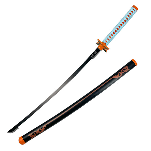 Guild Arms Metal Anime Demon Sword with intricate handle design and sleek blade for collectors and enthusiasts