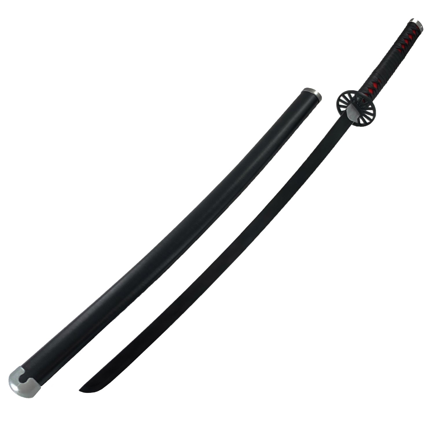 Guild Arms Metal Anime Demon Sword with a sleek black blade and intricate hilt design