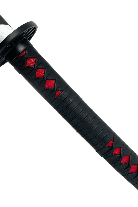 Guild Arms Metal Anime Demon Sword with a black and red detailed handle design