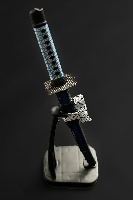 Guild Arms Mini Katana Letter Opener with Detailed Handle and Stand for Stylish Desk Use