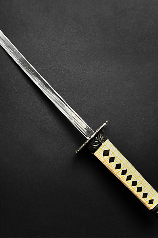 Guild Arms Mini Katana Samurai Sword Letter Opener with detailed handle and sharp blade for precision cutting