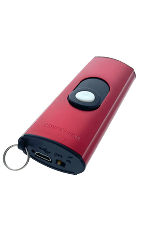 Guild Arms Mini Stun Gun for Self Defense in Red with Keyring and USB Charging Port