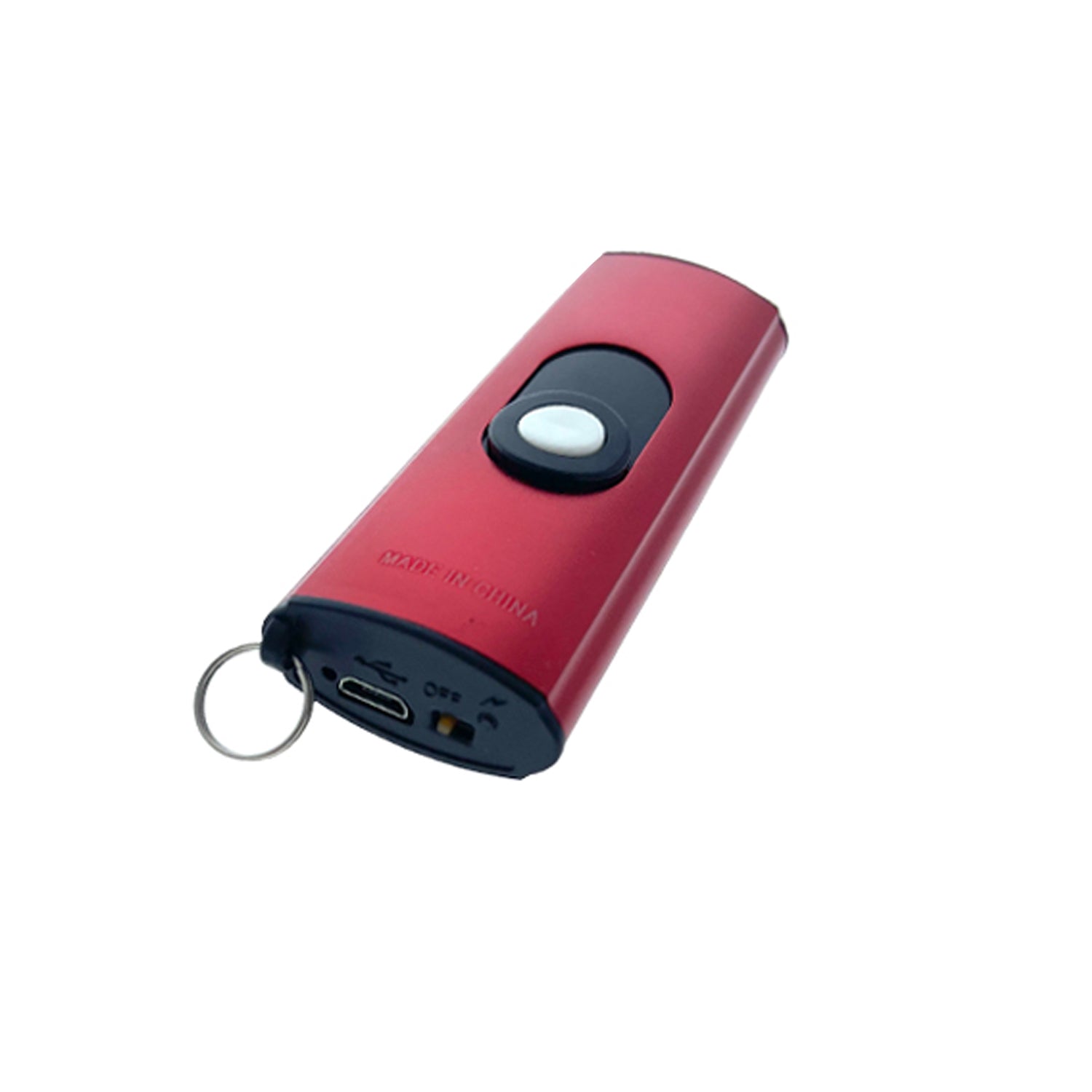 Guild Arms Mini Stun Gun for Self Defense in Red with Keyring and USB Charging Port