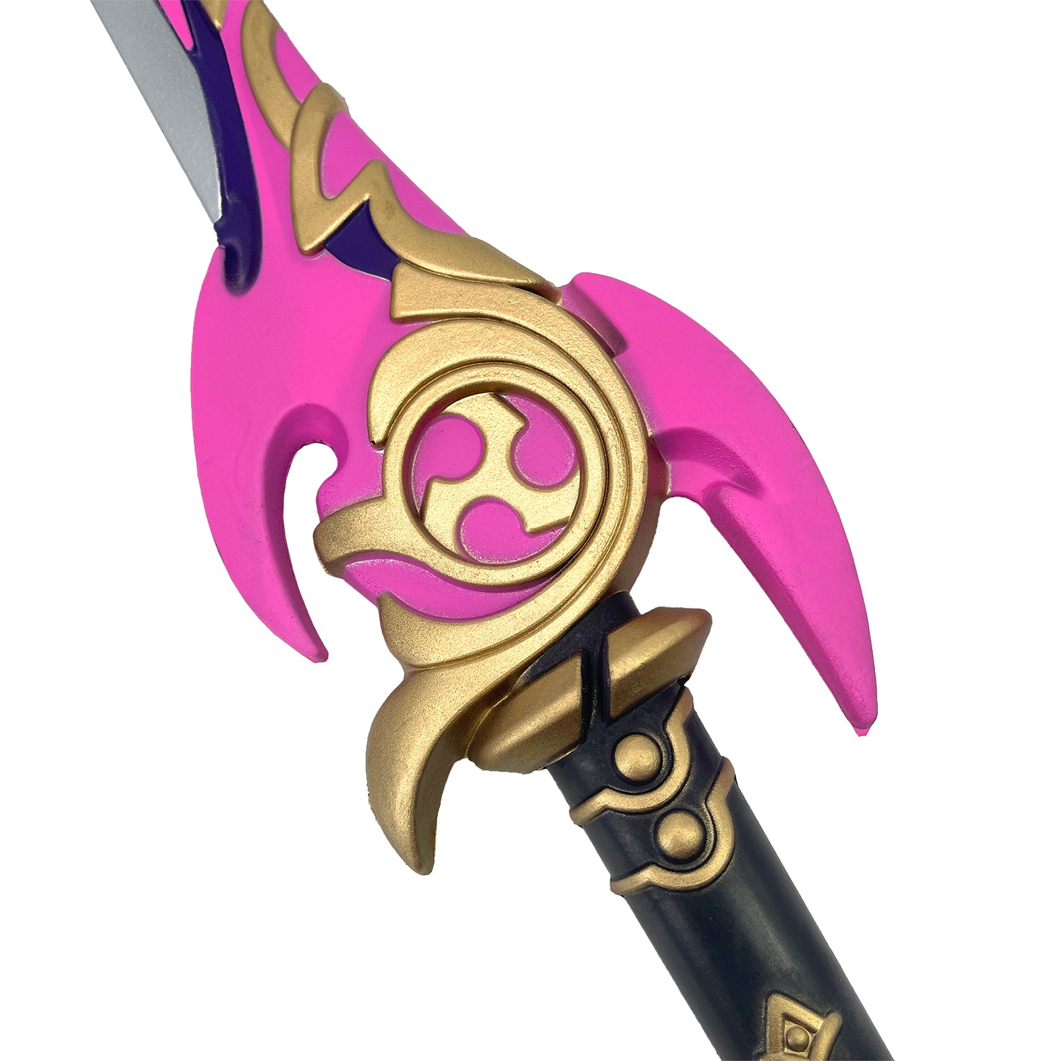 Guild Arms Mistsplitter Impact Foam Sword with vibrant pink and gold detailing for safe play