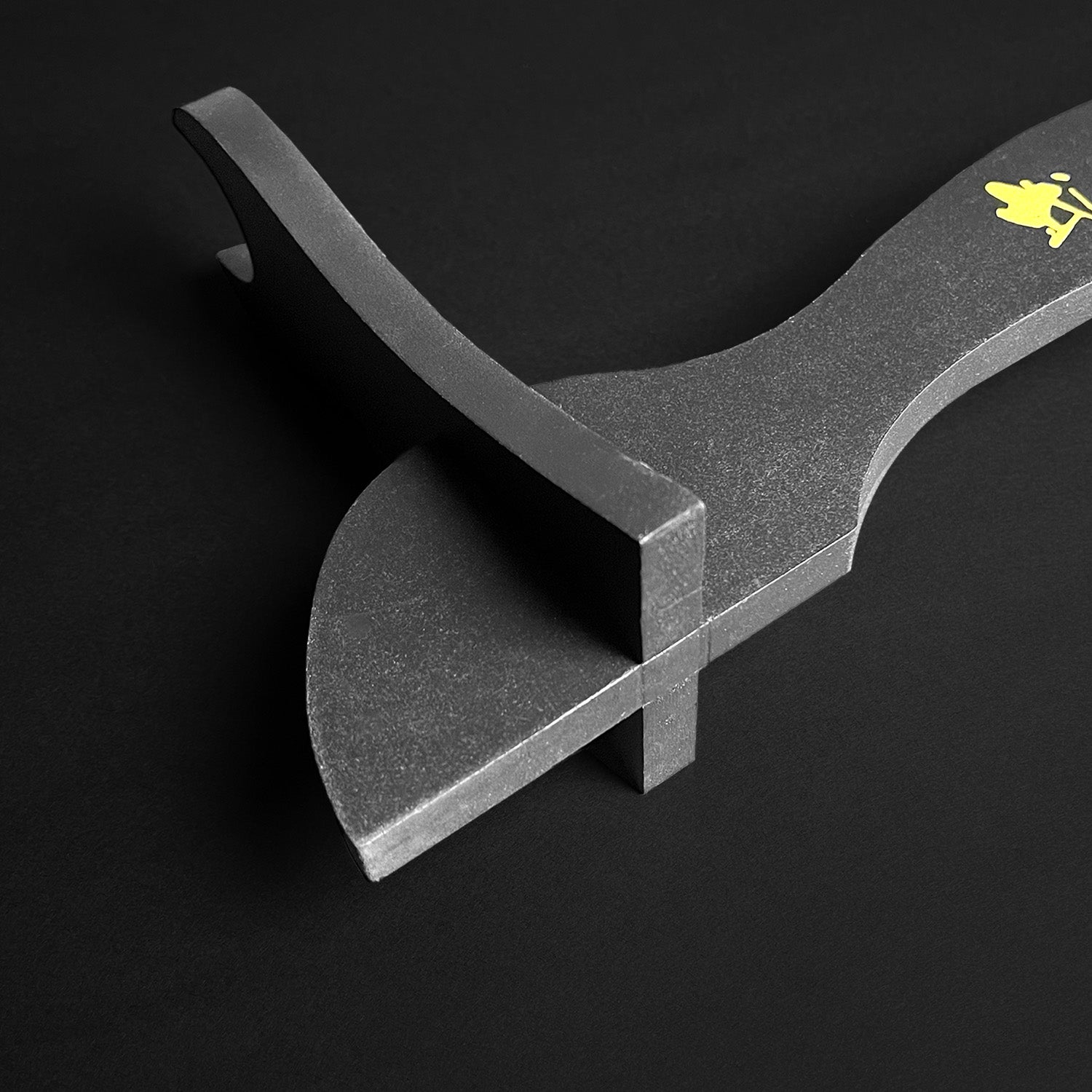 Musha Single Sword Display Stand in sleek black design for showcasing your sword collection