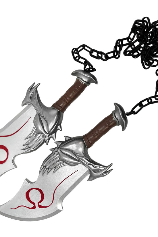 Guild Arms Mythical War Foam Cosplay Daggers from Video Game with detailed design and chain for immersive play