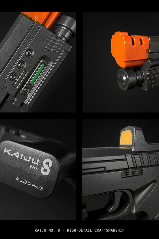 Officially Licensed Kaiju No. 8 Defense Force Kafka's Foam Pistol with detailed craftsmanship and vibrant colors