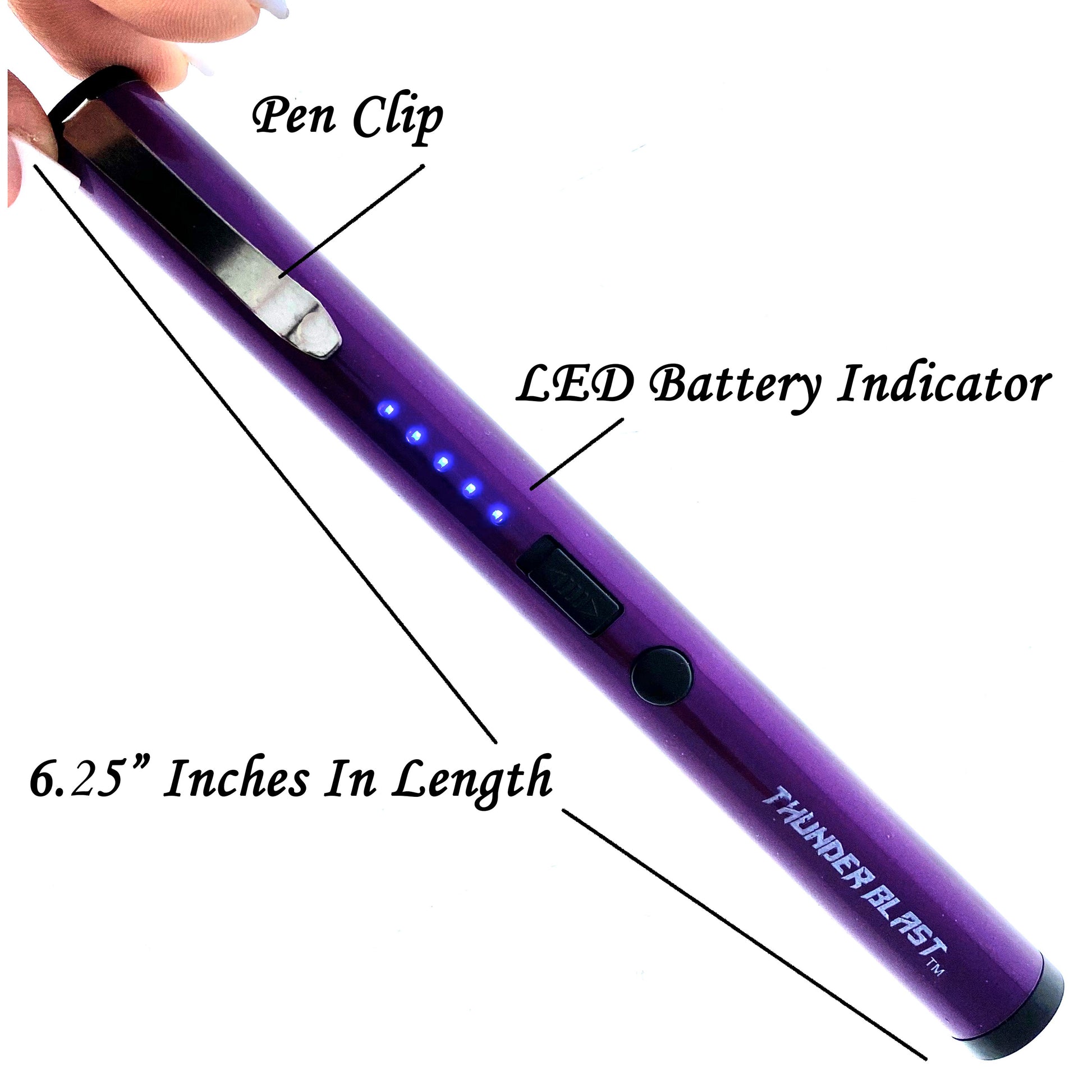 6" Purple Pen Stun Gun