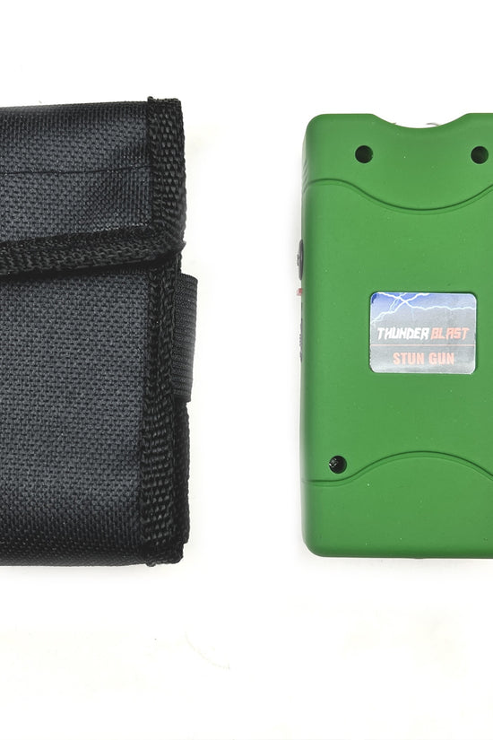 18M Green stun gun with LED Flashlight