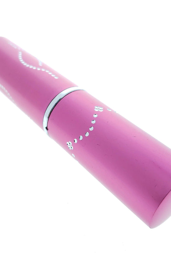 Pink Rechargeable compact stun gun designed for personal safety with a stylish appearance