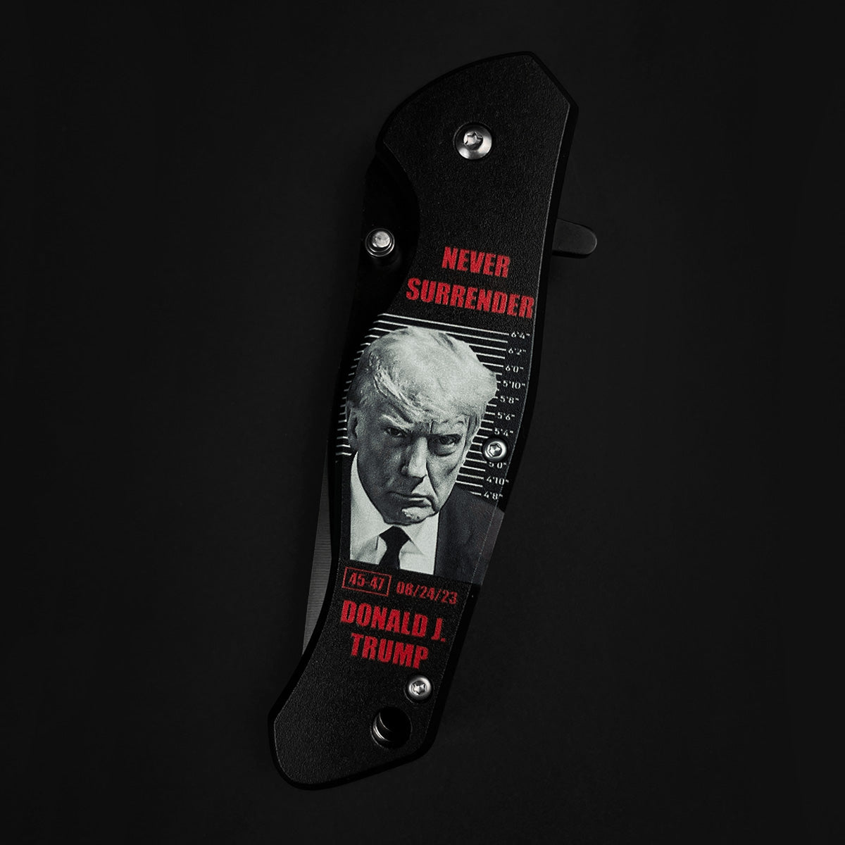 President Trump Knife - Never Give Up Pocket Knife