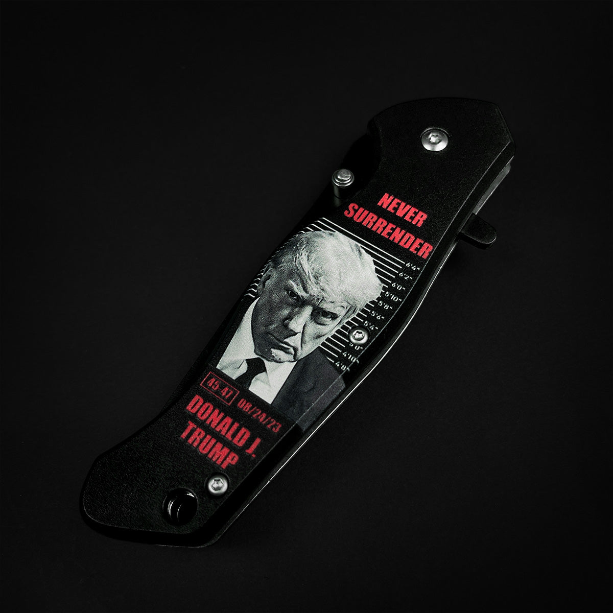 President Trump Knife - Never Give Up Pocket Knife